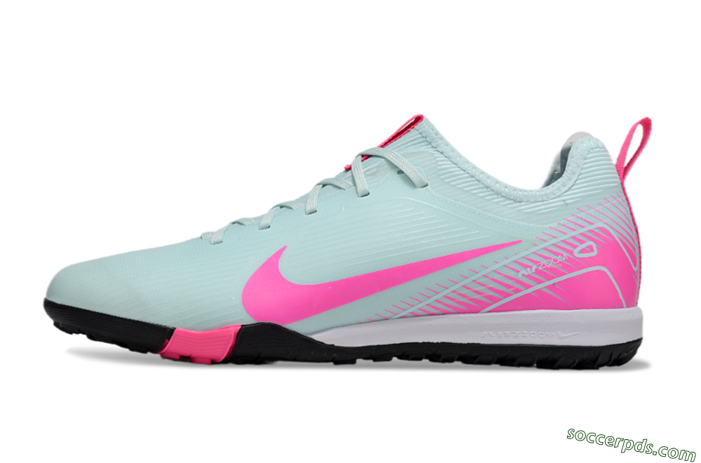 Nike Air Zoom Mercurial Vapor 16 Pro TF Low-Tops Football Shoes - Jade/Pink/White 2