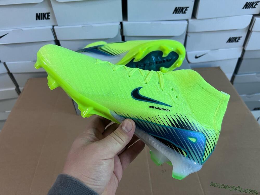 Nike Air Zoom Mercurial Superfly 10 Elite FG High-Tops Football Boots - Yellow/Black/Blue