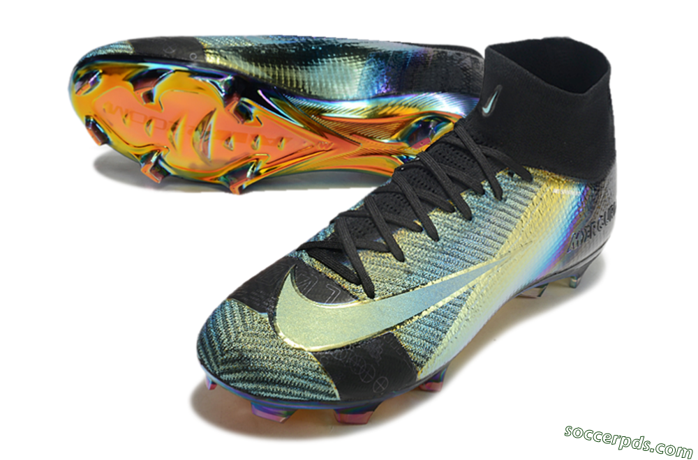 Nike Air Zoom Mercurial Superfly 10 Elite FG High-Tops Football Boots - Laser/Black/Gold 3