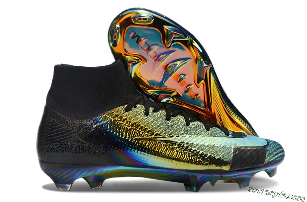 Nike Air Zoom Mercurial Superfly 10 Elite FG High-Tops Football Boots - Laser/Black/Gold 1