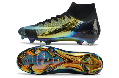 Nike Air Zoom Mercurial Superfly 10 Elite FG High-Tops Football Boots - Laser/Black/Gold