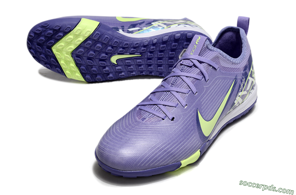 Nike Air Zoom Mercurial Vapor 16 Pro TF Low-Tops Football Shoes - Purple/Yellow/White 3