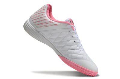 Nike Lunar Gato 2 IC Low-Tops Football Shoes - White/Pink/Black