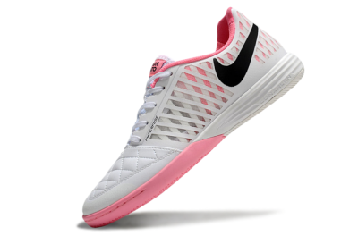 Nike Lunar Gato 2 IC Low-Tops Football Shoes - White/Pink/Black