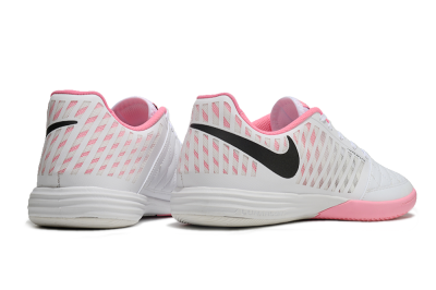 Nike Lunar Gato 2 IC Low-Tops Football Shoes - White/Pink/Black