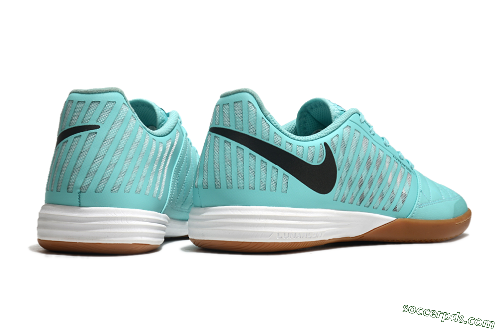 Nike Lunar Gato 2 IC Low-Tops Football Shoes - Blue/Black/White 7