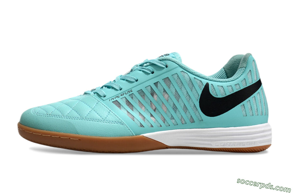 Nike Lunar Gato 2 IC Low-Tops Football Shoes - Blue/Black/White 2
