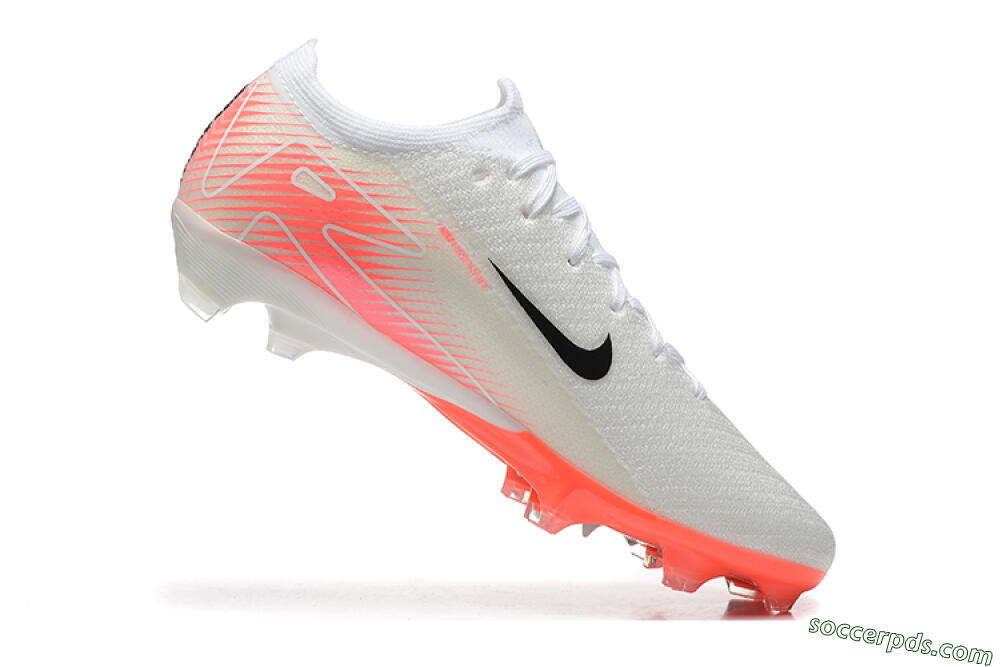 Nike Air Zoom Mercurial Vapor 16 Elite FG Low-Tops Football Boots - White/Black/Pink 7