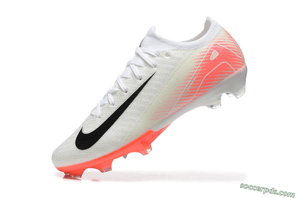 Nike Air Zoom Mercurial Vapor 16 Elite FG Low-Tops Football Boots - White/Black/Pink 8
