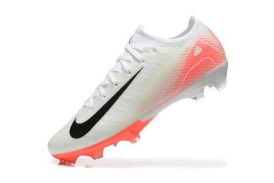 Nike Air Zoom Mercurial Vapor 16 Elite FG Low-Tops Football Boots - White/Black/Pink