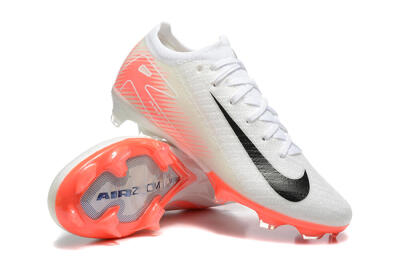 Nike Air Zoom Mercurial Vapor 16 Elite FG Low-Tops Football Boots - White/Black/Pink