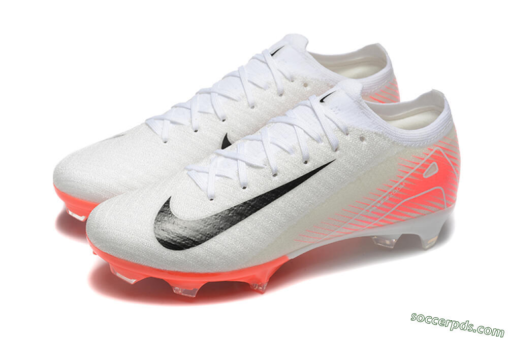 Nike Air Zoom Mercurial Vapor 16 Elite FG Low-Tops Football Boots - White/Black/Pink 5