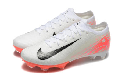Nike Air Zoom Mercurial Vapor 16 Elite FG Low-Tops Football Boots - White/Black/Pink