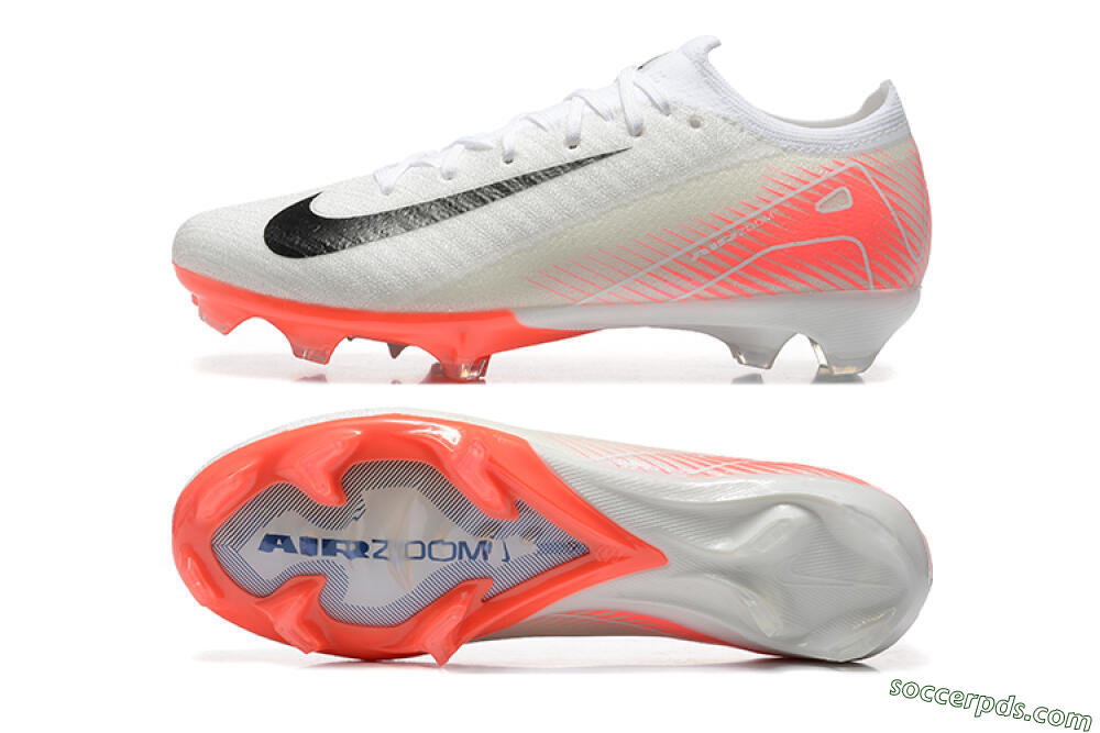 Nike Air Zoom Mercurial Vapor 16 Elite FG Low-Tops Football Boots - White/Black/Pink 0