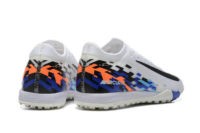 Nike Air Zoom Mercurial Vapor 16 Elite TF Low-Tops Football Shoes - White/Blue/Black