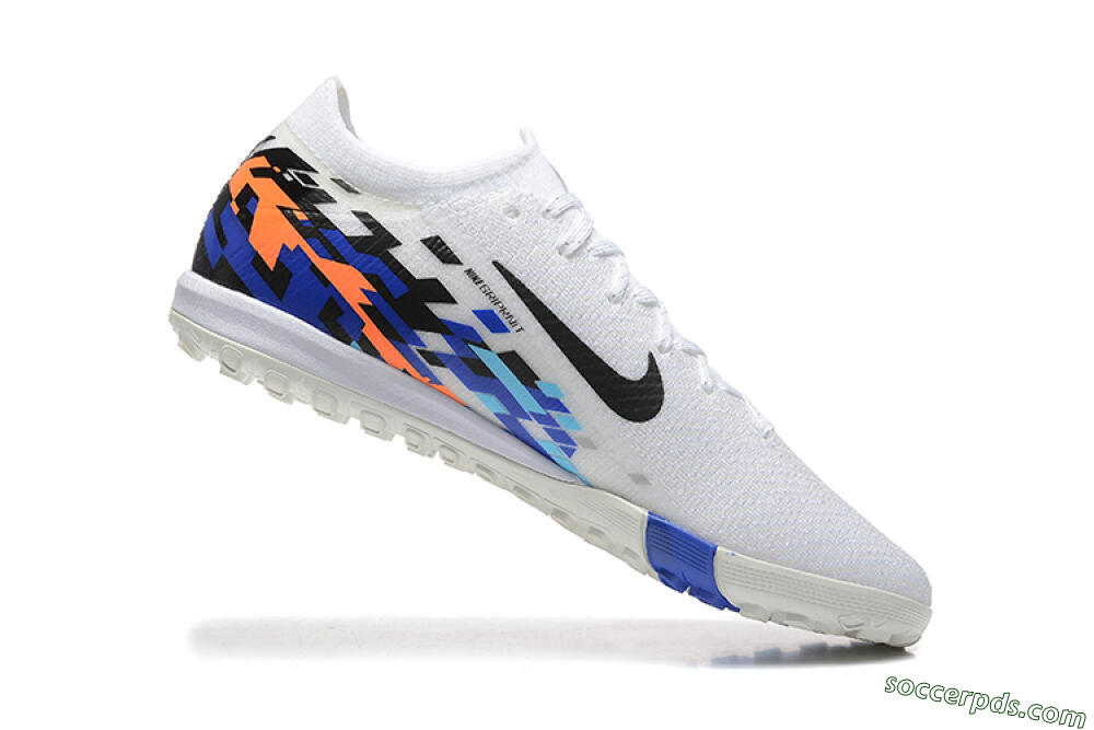 Nike Air Zoom Mercurial Vapor 16 Elite TF Low-Tops Football Shoes - White/Blue/Black 7