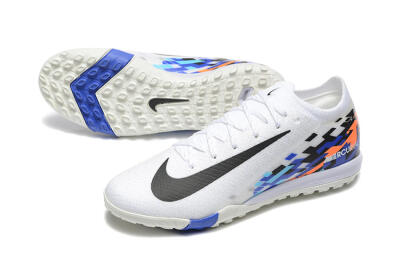 Nike Air Zoom Mercurial Vapor 16 Elite TF Low-Tops Football Shoes - White/Blue/Black