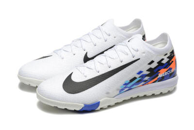 Nike Air Zoom Mercurial Vapor 16 Elite TF Low-Tops Football Shoes - White/Blue/Black