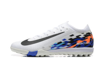 Nike Air Zoom Mercurial Vapor 16 Elite TF Low-Tops Football Shoes - White/Blue/Black