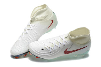 Nike Phantom Luna Elite NU FG High-Tops Football Boots - White/Red/Jade