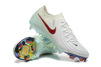 Nike Phantom Luna Elite FG Low-Tops Football Boots - White/Red/Jade