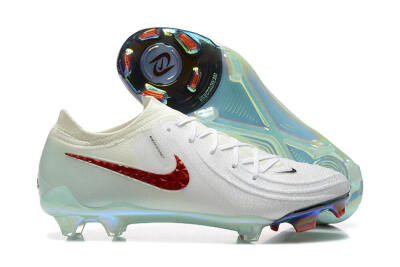Nike Phantom Luna Elite FG Low-Tops Football Boots - White/Red/Jade