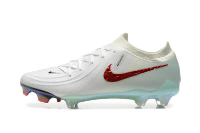 Nike Phantom Luna Elite FG Low-Tops Football Boots - White/Red/Jade