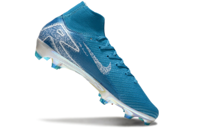 Nike Air Zoom Mercurial Superfly 10 Elite FG High-Tops Football Boots - Blue/White/Gold