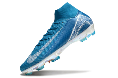 Nike Air Zoom Mercurial Superfly 10 Elite FG High-Tops Football Boots - Blue/White/Gold