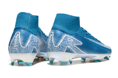 Nike Air Zoom Mercurial Superfly 10 Elite FG High-Tops Football Boots - Blue/White/Gold