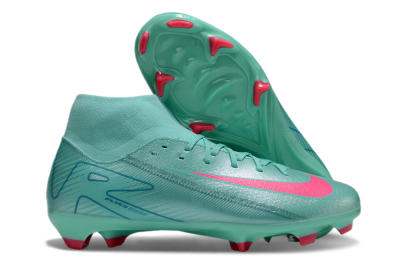 Nike Air Zoom Mercurial Superfly 10 Elite FG High-Tops Football Boots - Jade/Pink/Blue