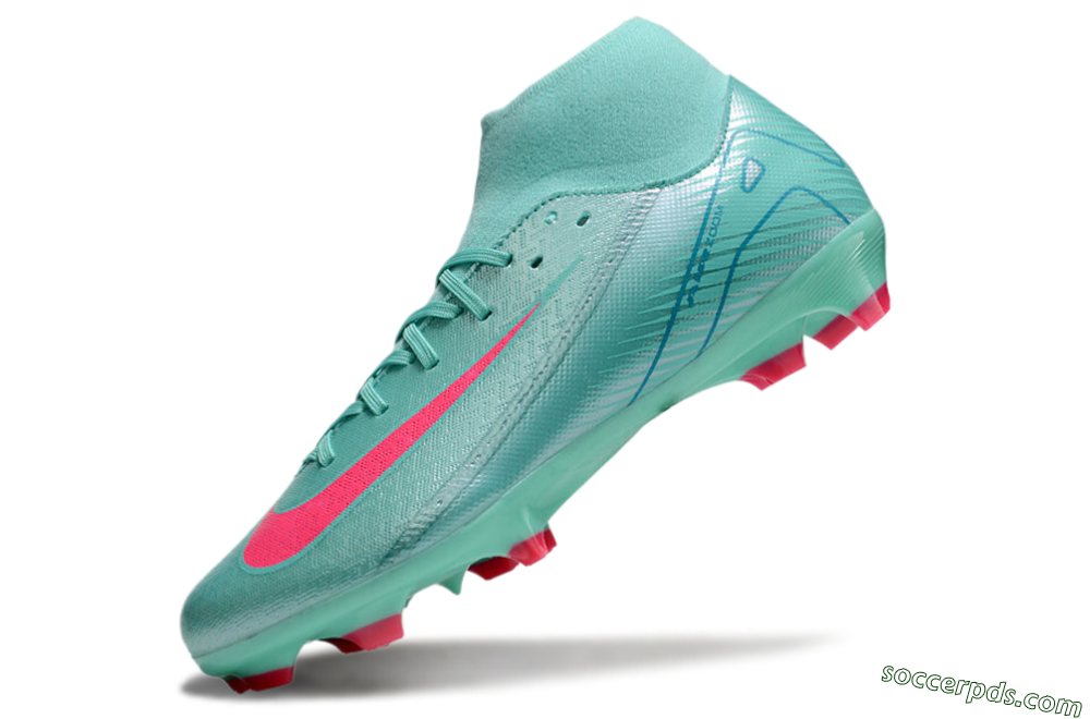 Nike Air Zoom Mercurial Superfly 10 Elite FG High-Tops Football Boots - Jade/Pink/Blue 5