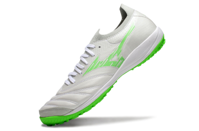 Mizuno Morelia Neo Sala M8 TF Low-Tops Football Shoes - Grey/Green/White