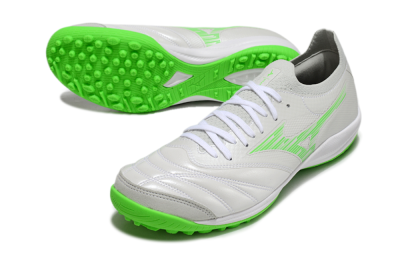 Mizuno Morelia Neo Sala M8 TF Low-Tops Football Shoes - Grey/Green/White