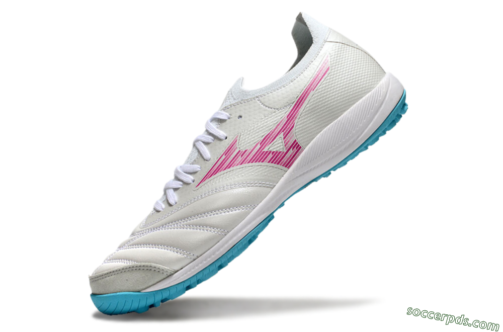 Mizuno Morelia Neo Sala M8 TF Low-Tops Football Shoes - Beige/Pink/Grey 5