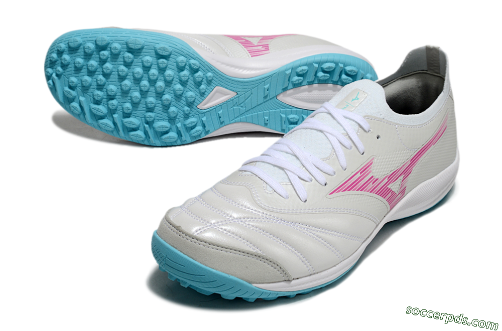 Mizuno Morelia Neo Sala M8 TF Low-Tops Football Shoes - Beige/Pink/Grey 3