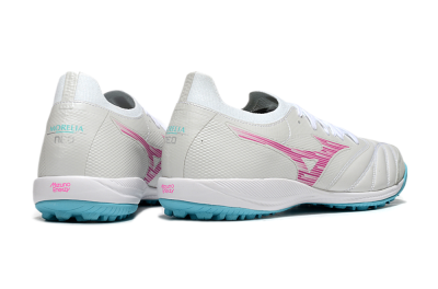 Mizuno Morelia Neo Sala M8 TF Low-Tops Football Shoes - Beige/Pink/Grey