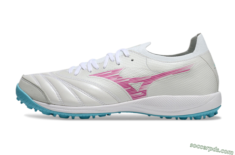 Mizuno Morelia Neo Sala M8 TF Low-Tops Football Shoes - Beige/Pink/Grey 2