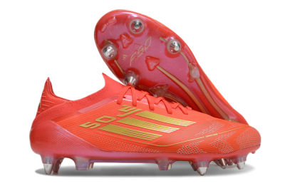 Adidas F50 Elite SG Low-Tops Football Boots - Red/Gold