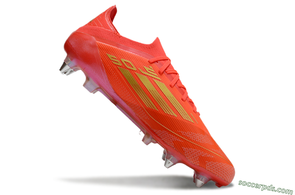 Adidas F50 Elite SG Low-Tops Football Boots - Red/Gold 4