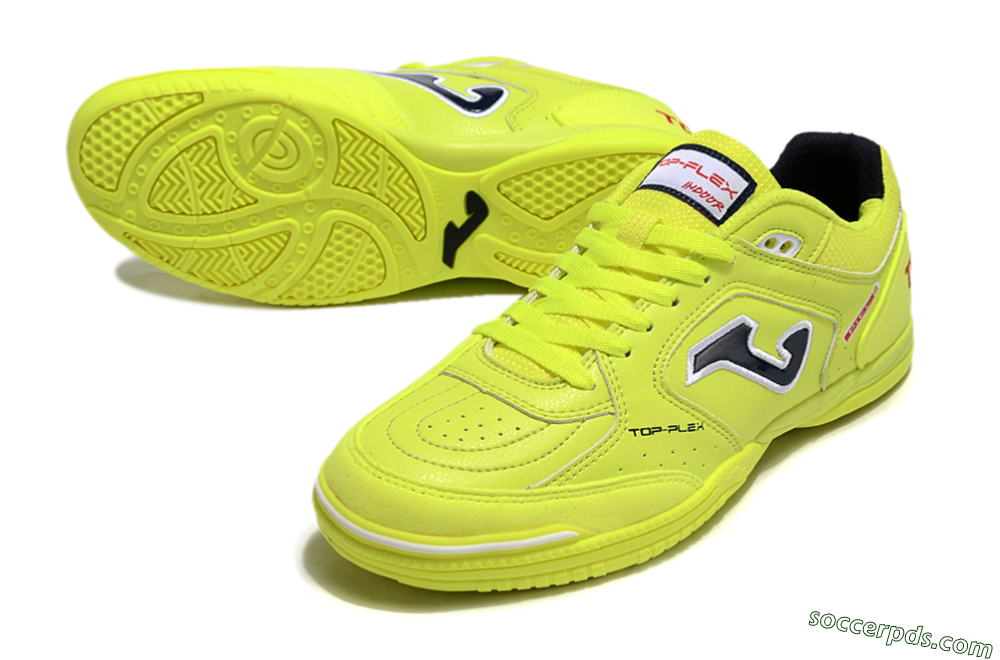 Joma Top Flex IC Low-Tops Football Shoes - Yellow/Black/Red 3