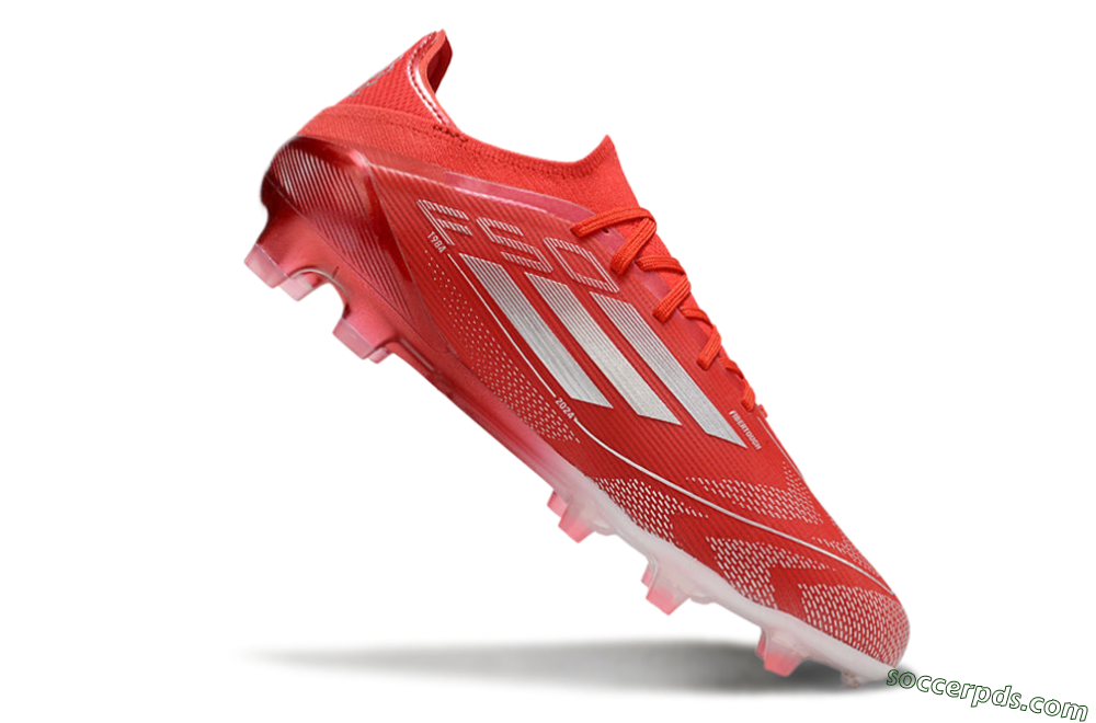 Adidas F50 Elite FG Low-Tops Football Boots - Red/Silver 4