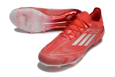 Adidas F50 Elite FG Low-Tops Football Boots - Red/Silver