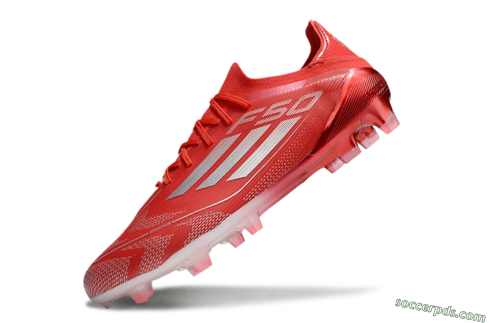 Adidas F50 Elite FG Low-Tops Football Boots - Red/Silver 5