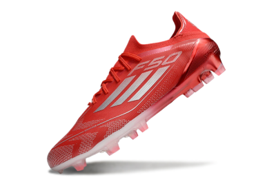 Adidas F50 Elite FG Low-Tops Football Boots - Red/Silver