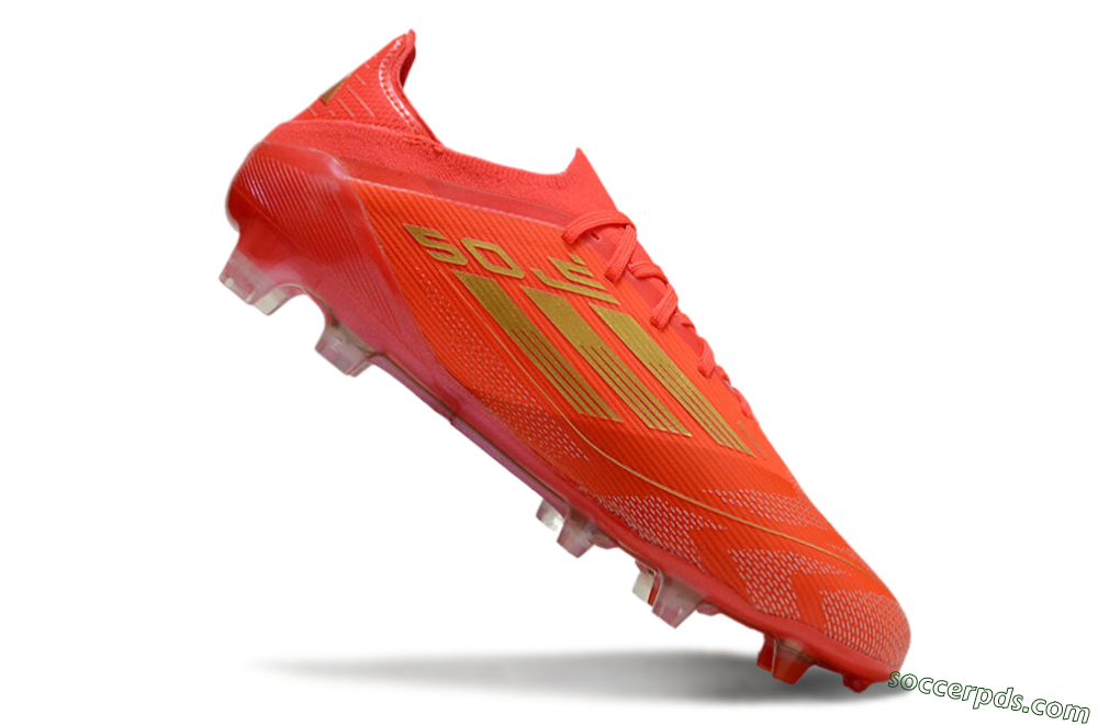 Adidas F50 Elite FG Low-Tops Football Boots - Red/Gold 4