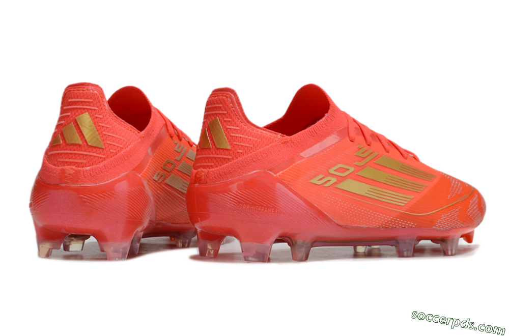 Adidas F50 Elite FG Low-Tops Football Boots - Red/Gold 6