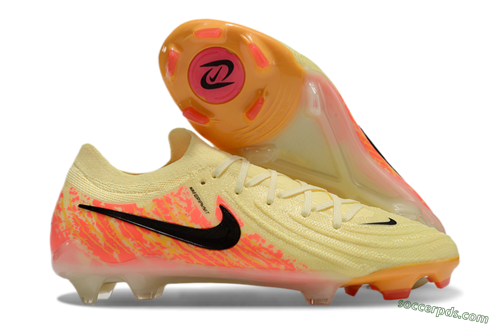 Nike Phantom Luna Elite NU FG Low-Tops Football Boots - Yellow/Black/Red 1