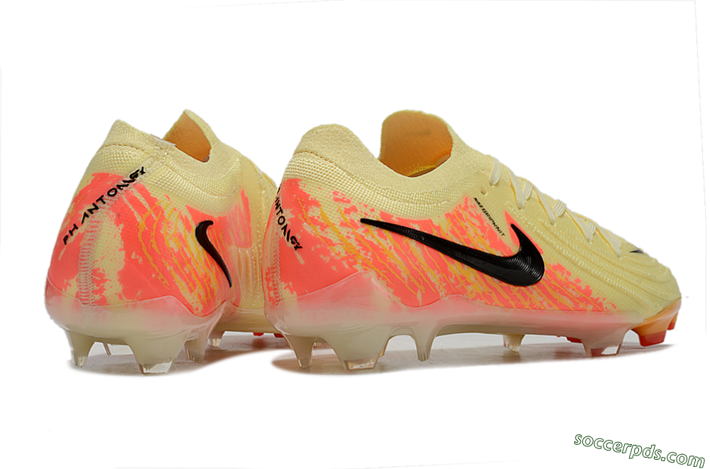 Nike Phantom Luna Elite NU FG Low-Tops Football Boots - Yellow/Black/Red 6