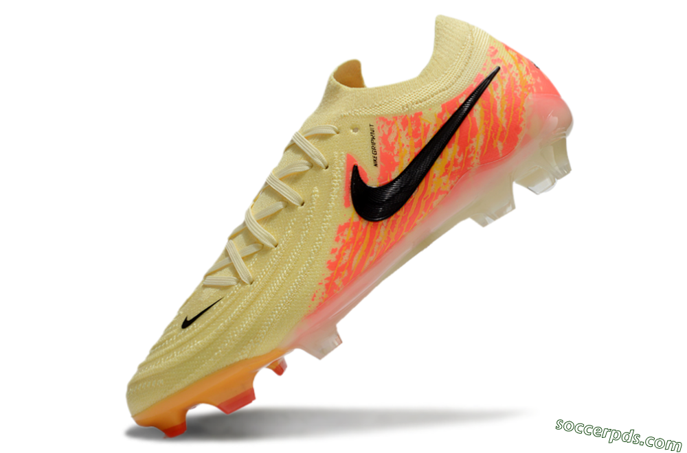 Nike Phantom Luna Elite NU FG Low-Tops Football Boots - Yellow/Black/Red 5
